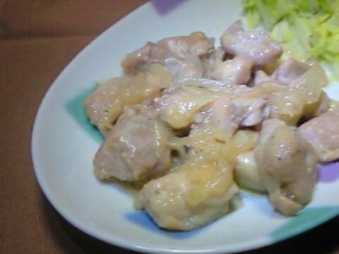 鶏もも肉の塩麹炒めレモン風味